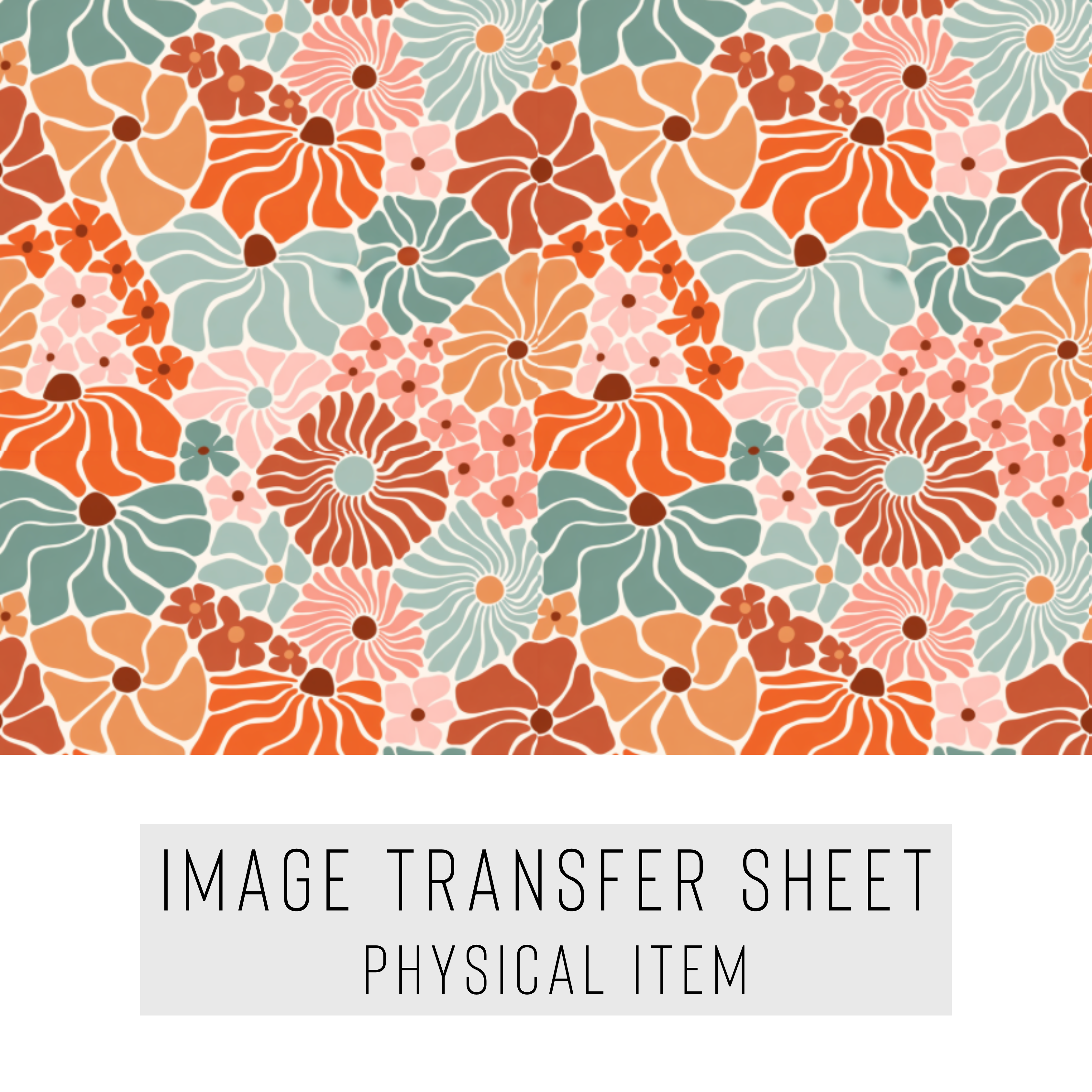 High quality water-soluble transfer paper applied on polymer clay, vibrant detailed pattern