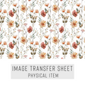 High quality water-soluble transfer paper applied on polymer clay, vibrant detailed pattern