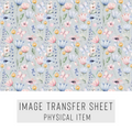 High quality water-soluble transfer paper applied on polymer clay, vibrant detailed pattern