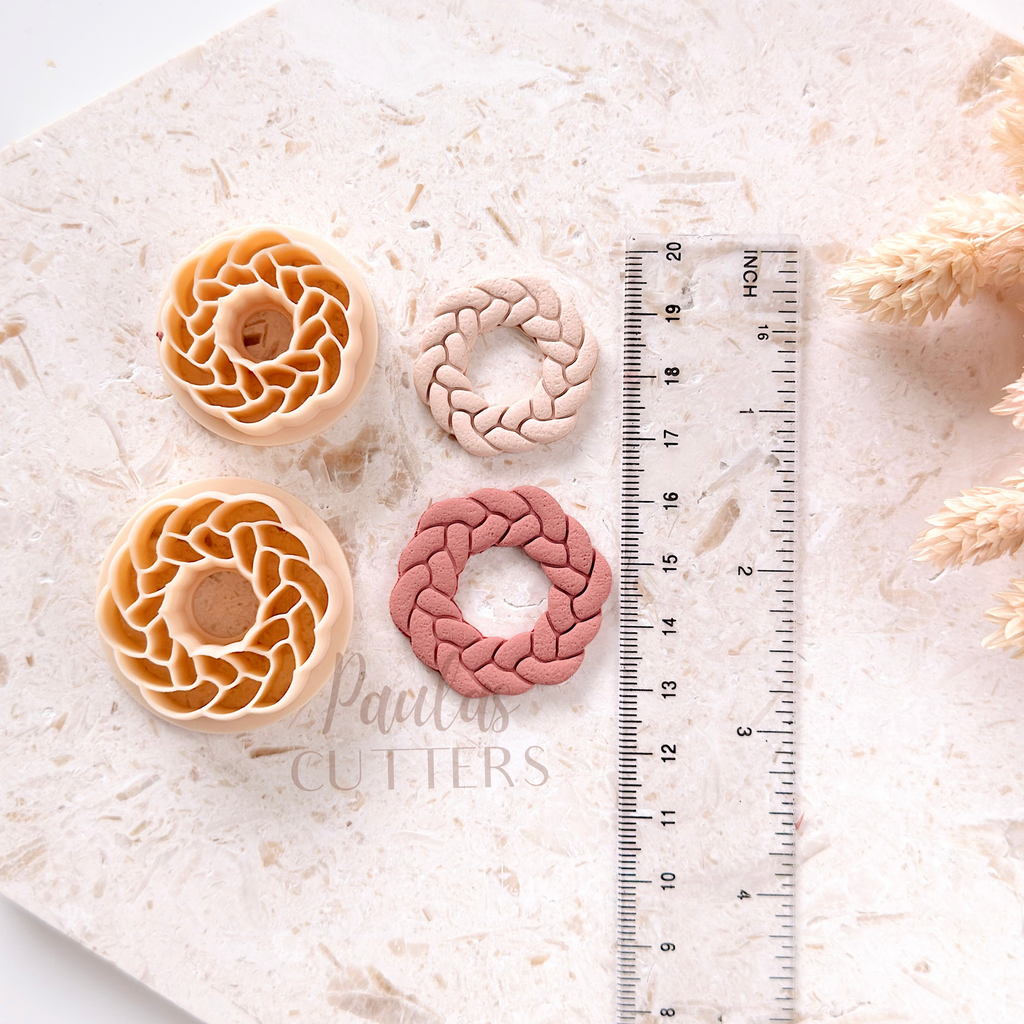 Polymer Clay Cutter, Round Shapes, Floral Earring Cutter Tool, Clay Cutters for Jewelry Making, G-28