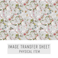 High quality water-soluble transfer paper applied on polymer clay, vibrant detailed pattern