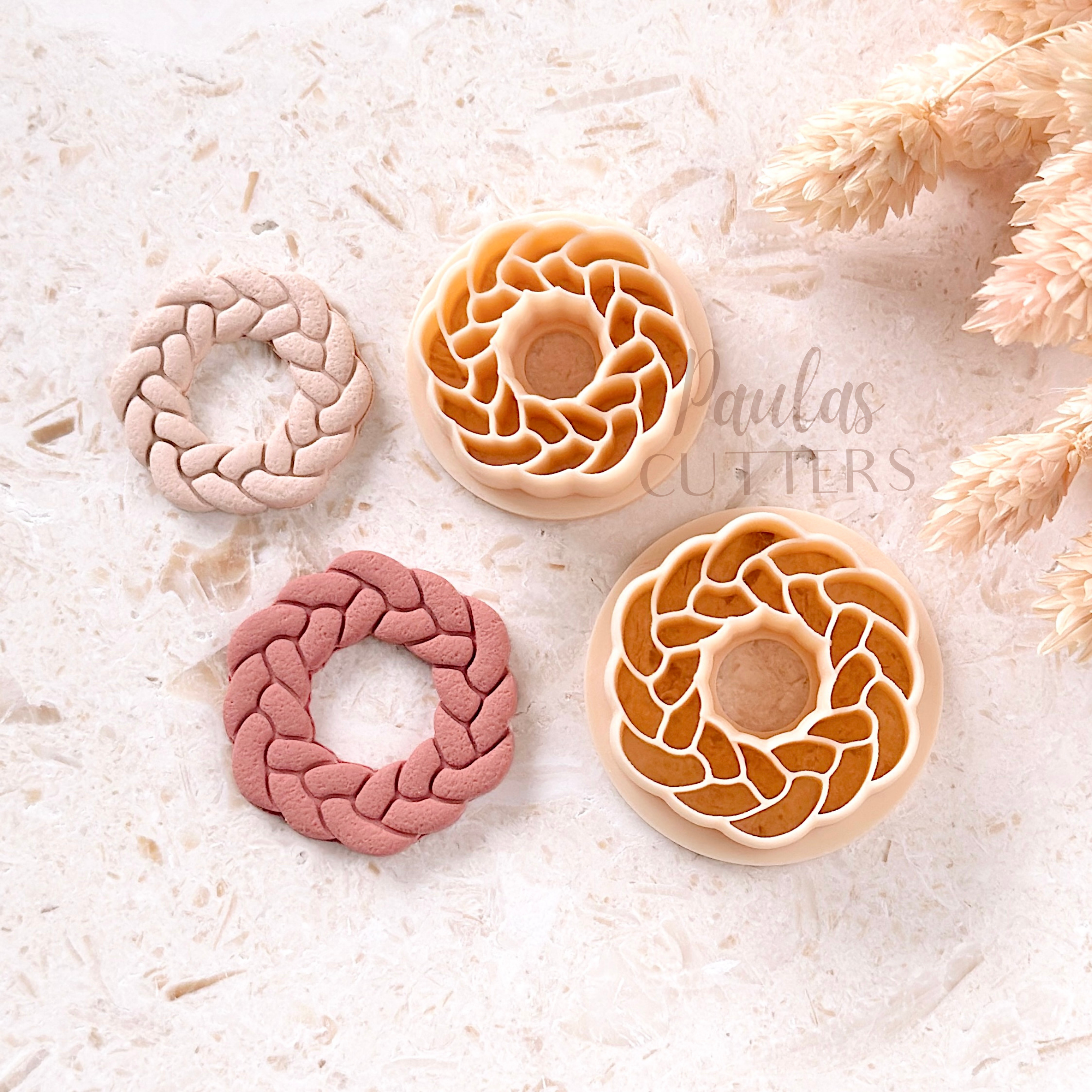 Polymer Clay Cutter, Round Shapes, Floral Earring Cutter Tool, Clay Cutters for Jewelry Making, G-28