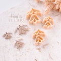 Polymer Clay Cutter, Oval Shapes, Pattern Earring Cutter Tool, Clay Cutters for Jewelry Making, F-08