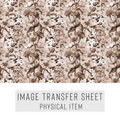 High quality water-soluble transfer paper applied on polymer clay, vibrant detailed pattern