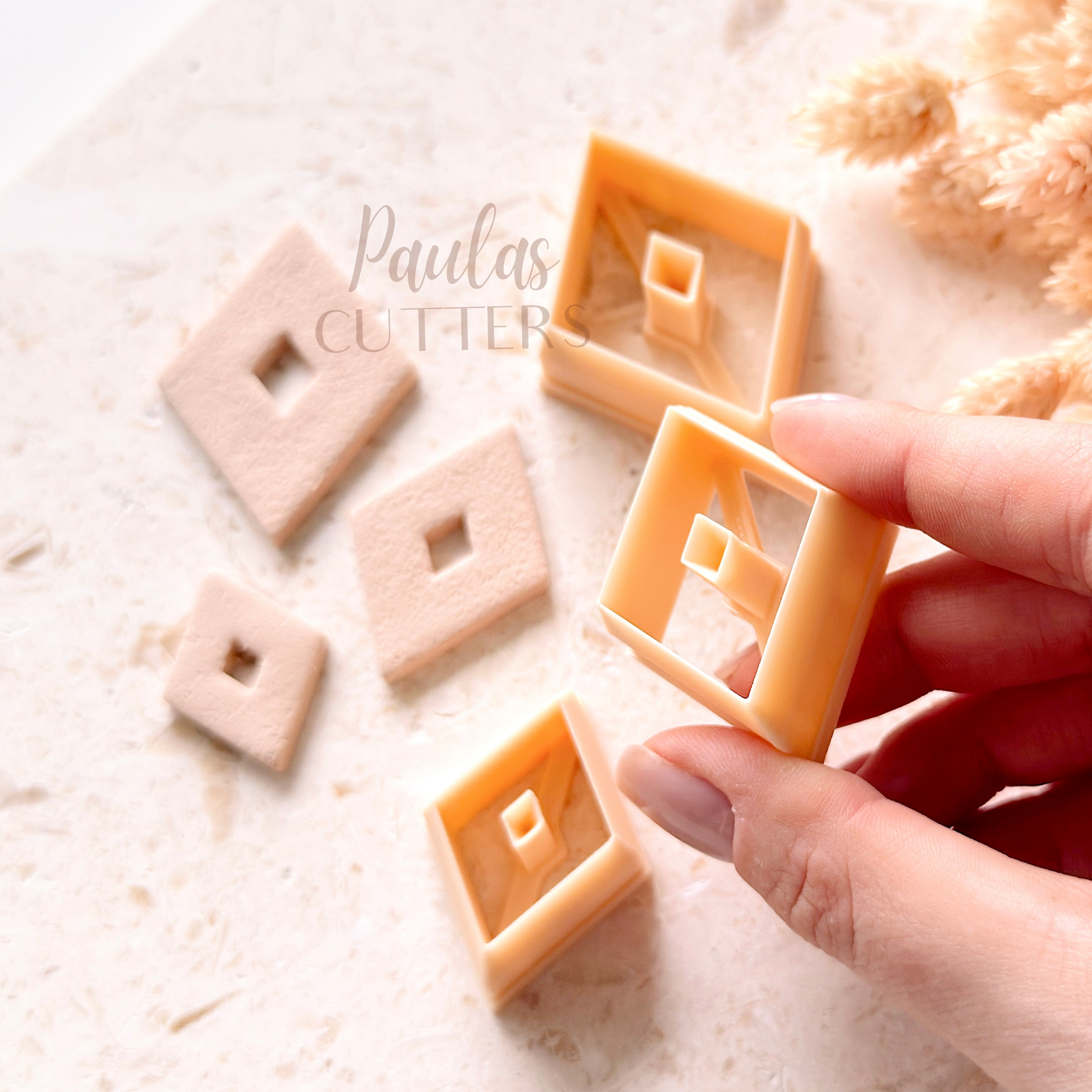 Polymer Clay Cutter, Diamond Shapes, Earring Cutter Tool, Clay Cutters for Jewelry Making, H-05