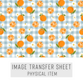 High quality water-soluble transfer paper applied on polymer clay, vibrant detailed pattern