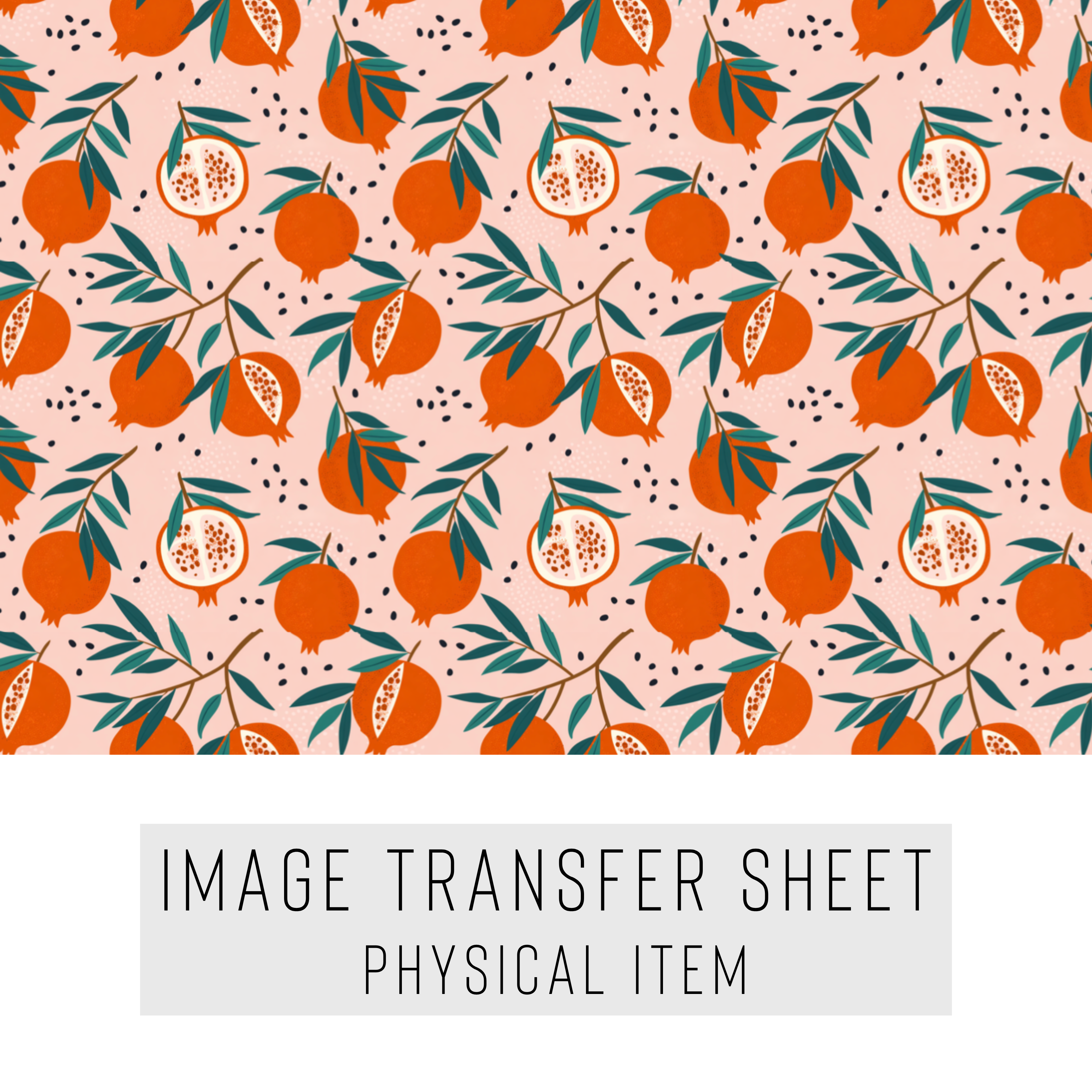 High quality water-soluble transfer paper applied on polymer clay, vibrant detailed pattern
