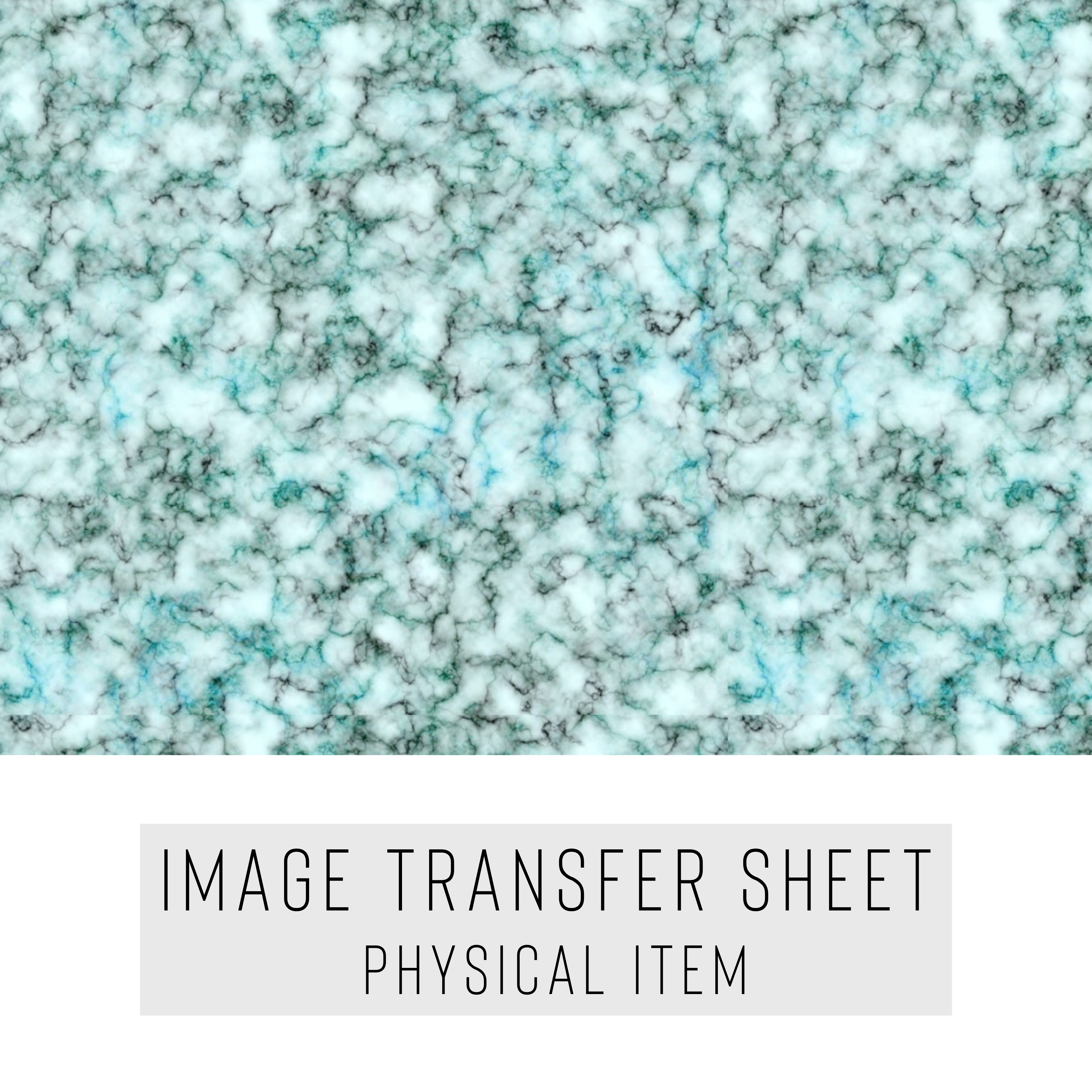 High quality water-soluble transfer paper applied on polymer clay, vibrant detailed pattern