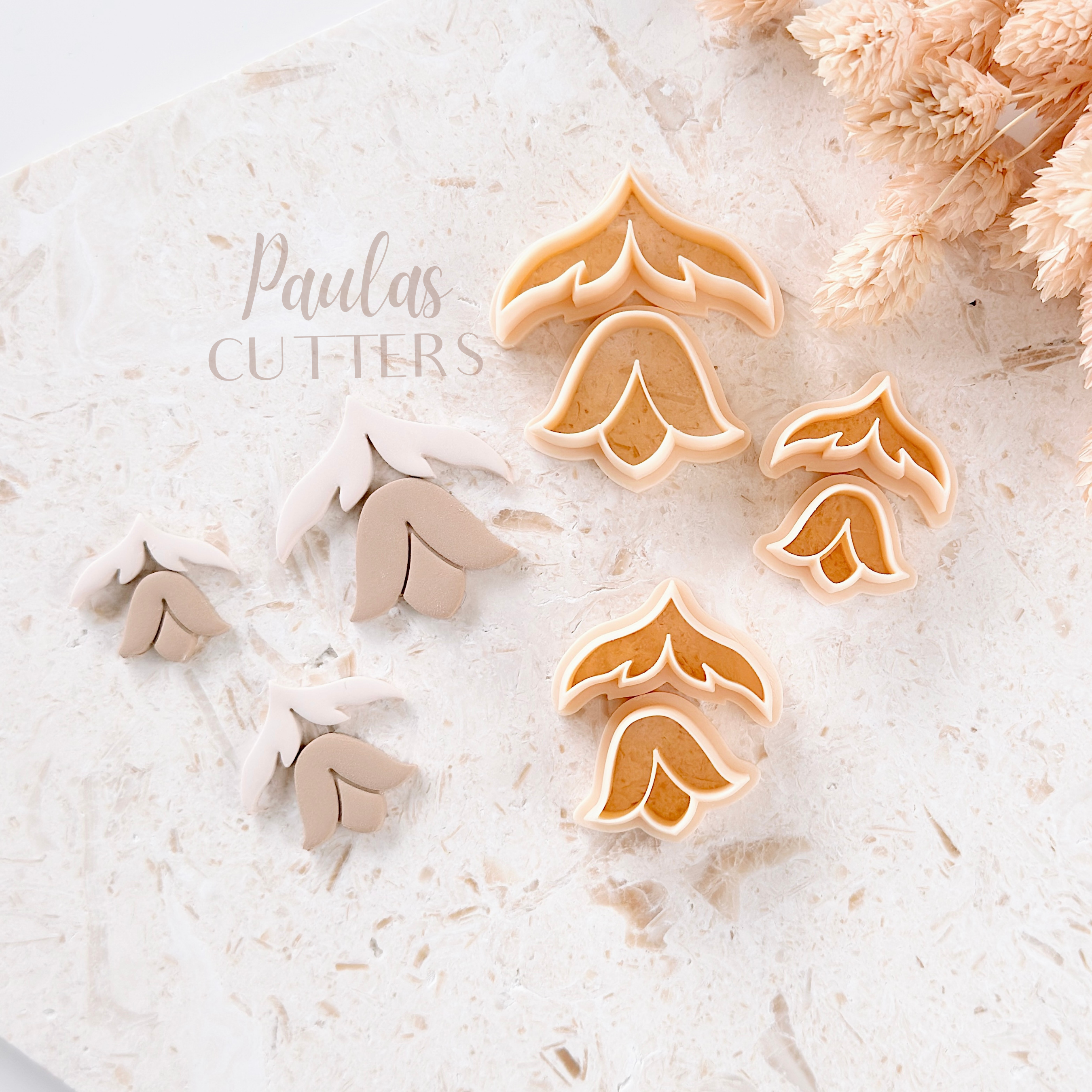Polymer Clay Cutter, Oval Shapes, Pattern Earring Cutter Tool, Clay Cutters for Jewelry Making, F-08