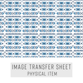 High quality water-soluble transfer paper applied on polymer clay, vibrant detailed pattern