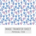High quality water-soluble transfer paper applied on polymer clay, vibrant detailed pattern