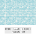 High quality water-soluble transfer paper applied on polymer clay, vibrant detailed pattern