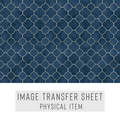 High quality water-soluble transfer paper applied on polymer clay, vibrant detailed pattern