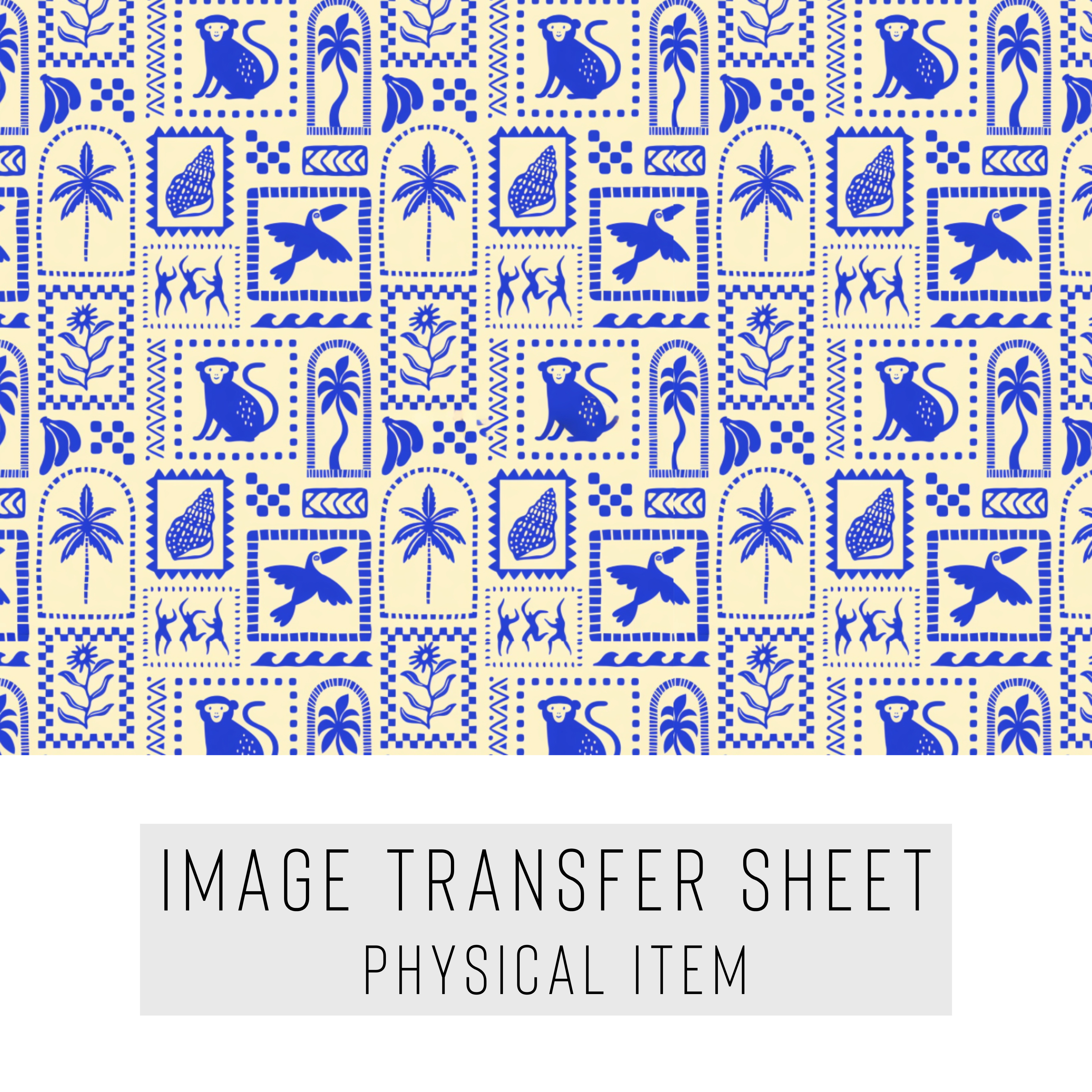 High quality water-soluble transfer paper applied on polymer clay, vibrant detailed pattern