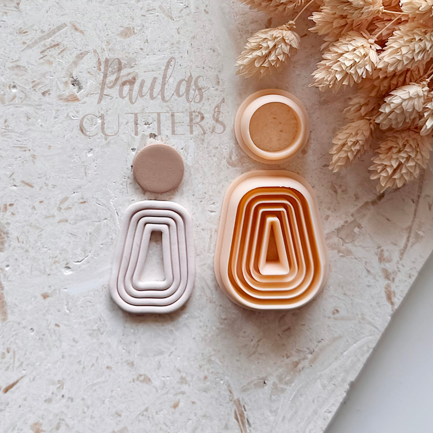 Polymer Clay Cutter, Arch Drop Shapes, Modern Earring Cutter Tool, Clay Cutters for Jewelry Making, N-30