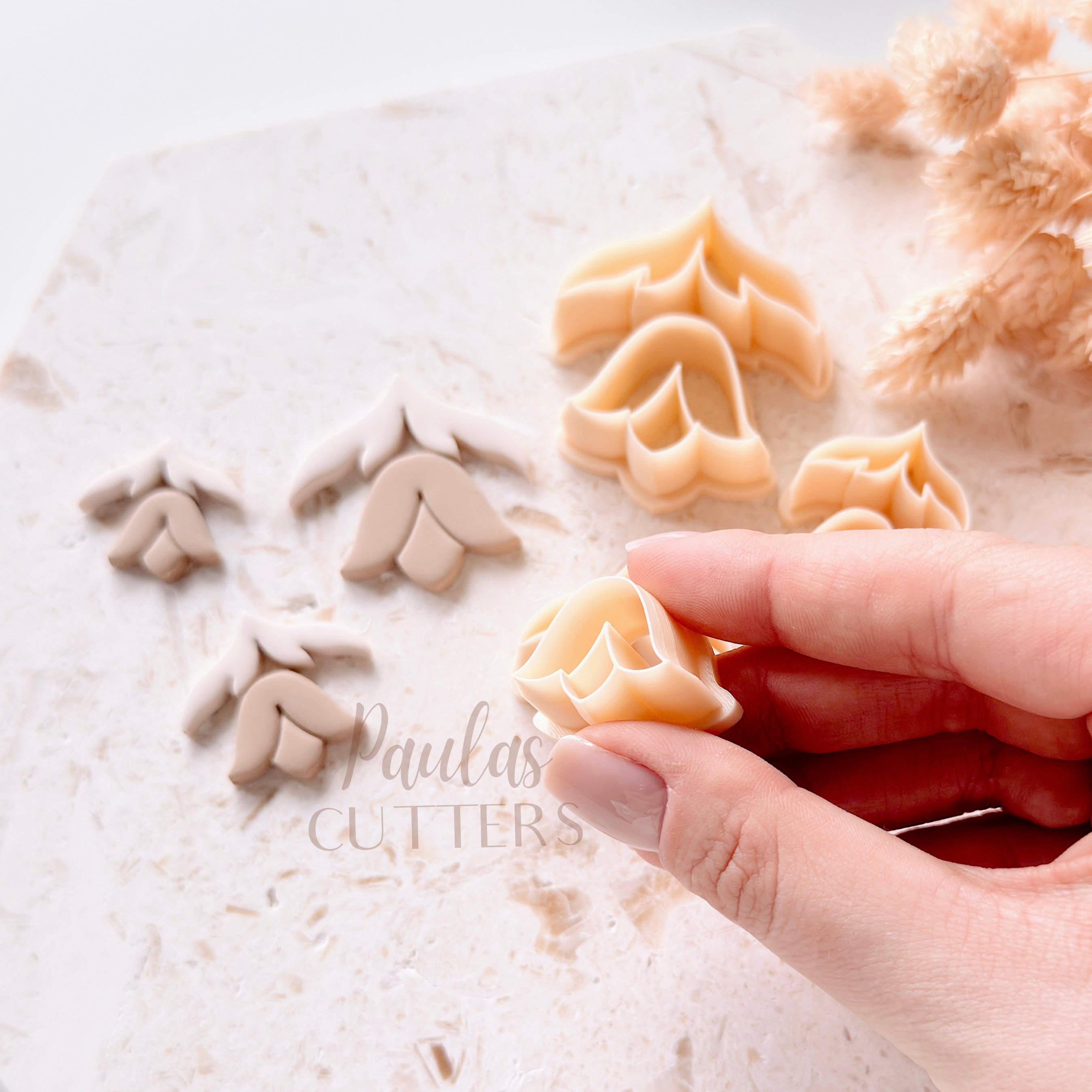 Polymer Clay Cutter, Oval Shapes, Pattern Earring Cutter Tool, Clay Cutters for Jewelry Making, F-08