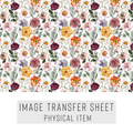 High quality water-soluble transfer paper applied on polymer clay, vibrant detailed pattern