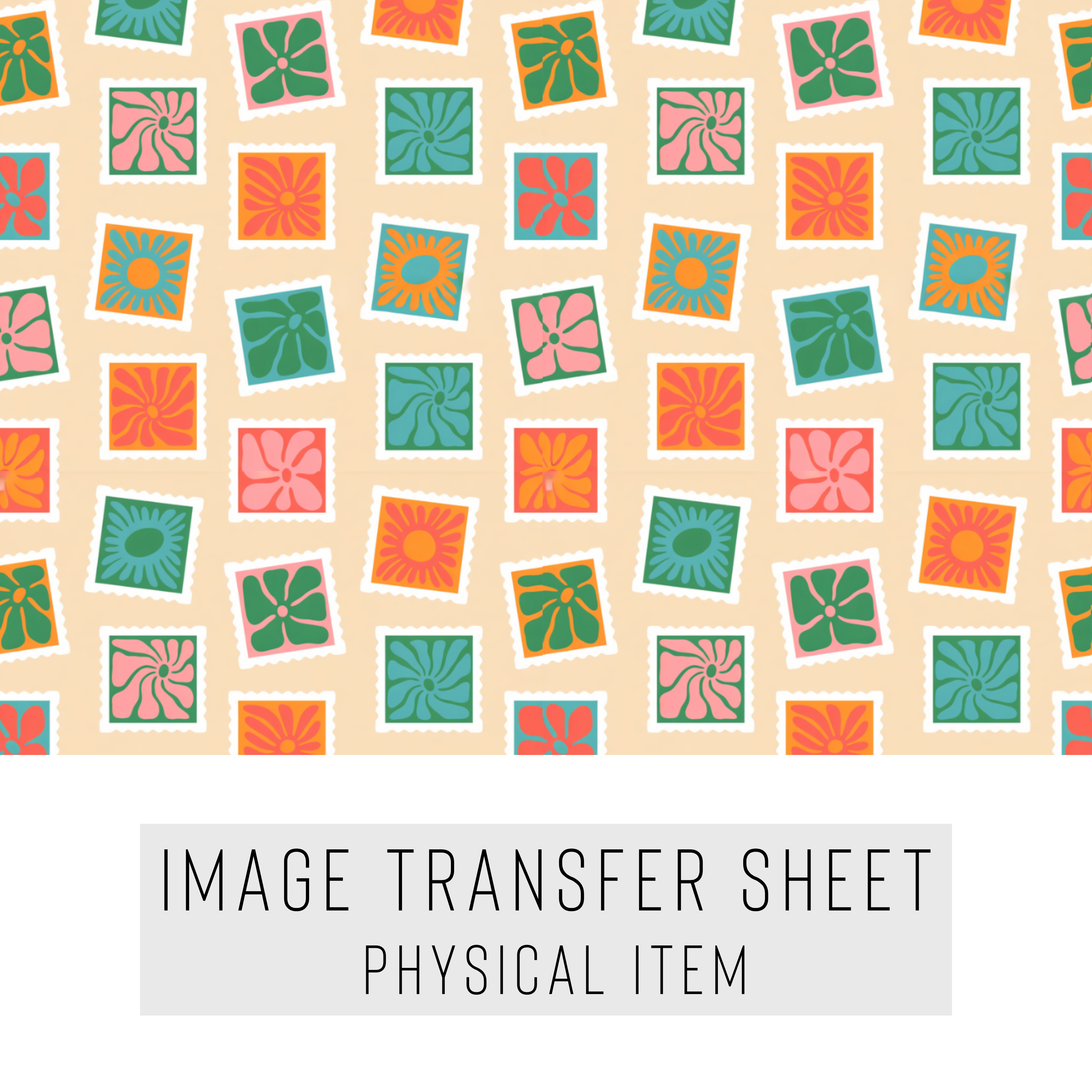 High quality water-soluble transfer paper applied on polymer clay, vibrant detailed pattern