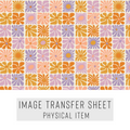 High quality water-soluble transfer paper applied on polymer clay, vibrant detailed pattern