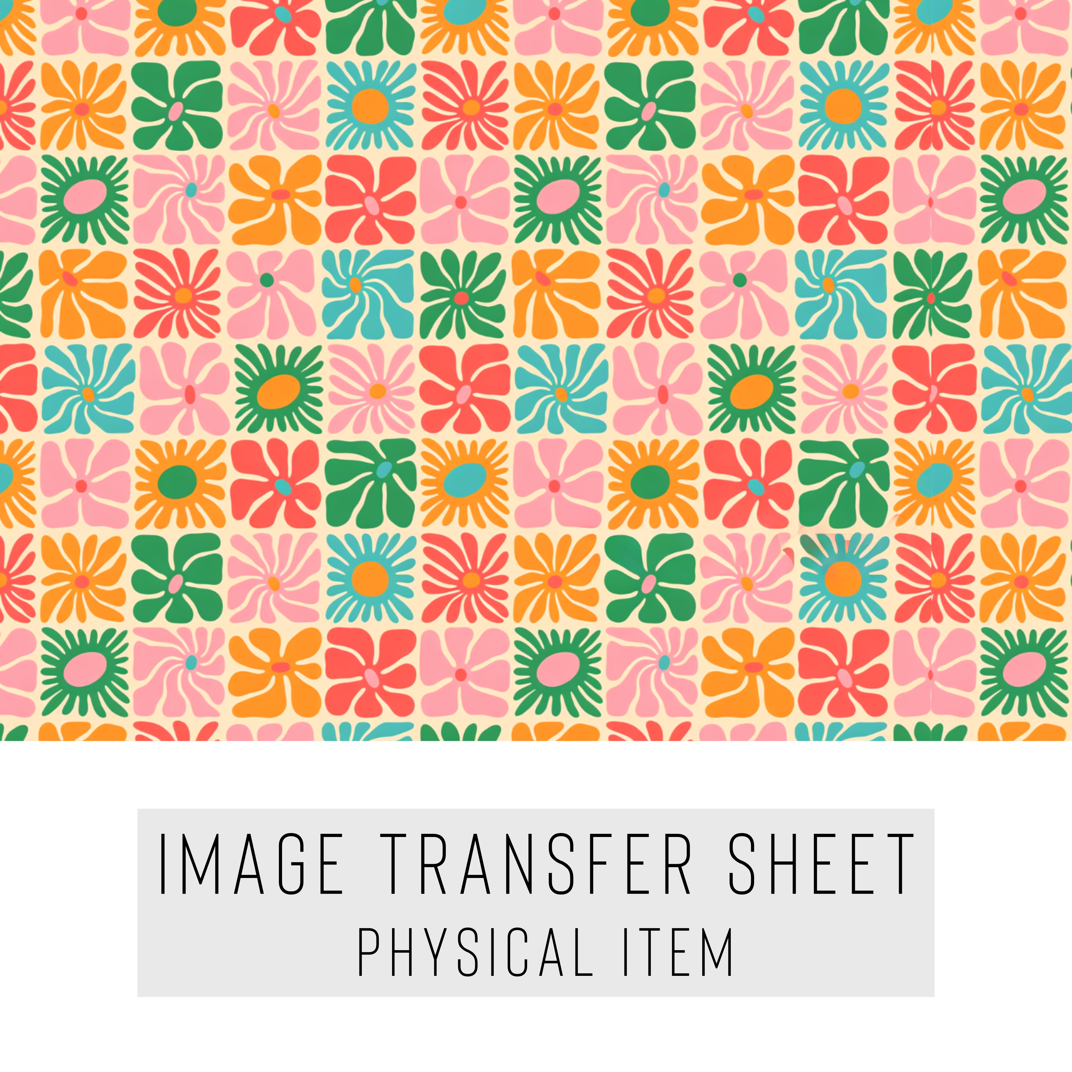 High quality water-soluble transfer paper applied on polymer clay, vibrant detailed pattern