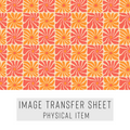 High quality water-soluble transfer paper applied on polymer clay, vibrant detailed pattern