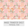 High quality water-soluble transfer paper applied on polymer clay, vibrant detailed pattern