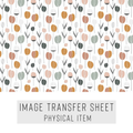 High quality water-soluble transfer paper applied on polymer clay, vibrant detailed pattern
