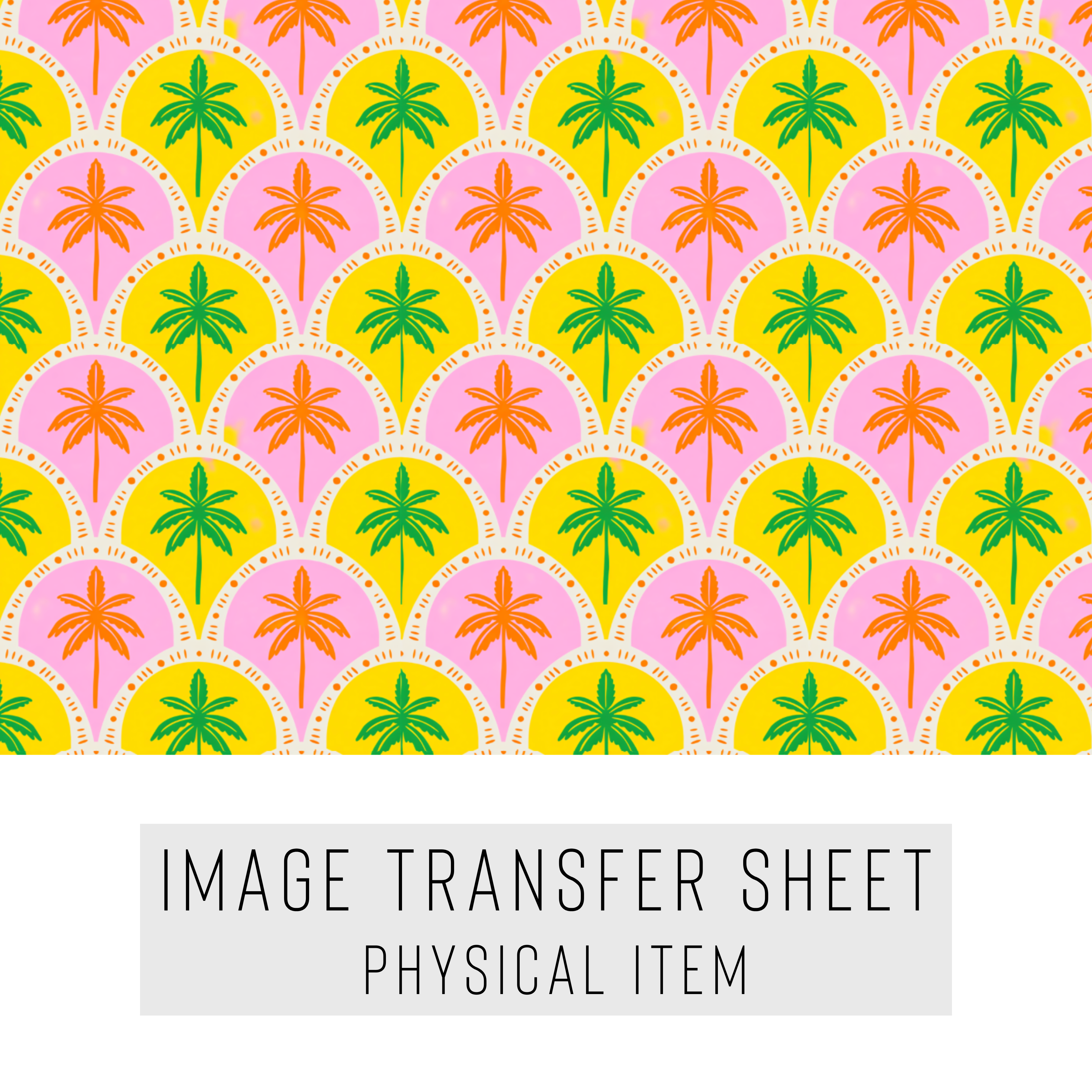 High quality water-soluble transfer paper applied on polymer clay, vibrant detailed pattern