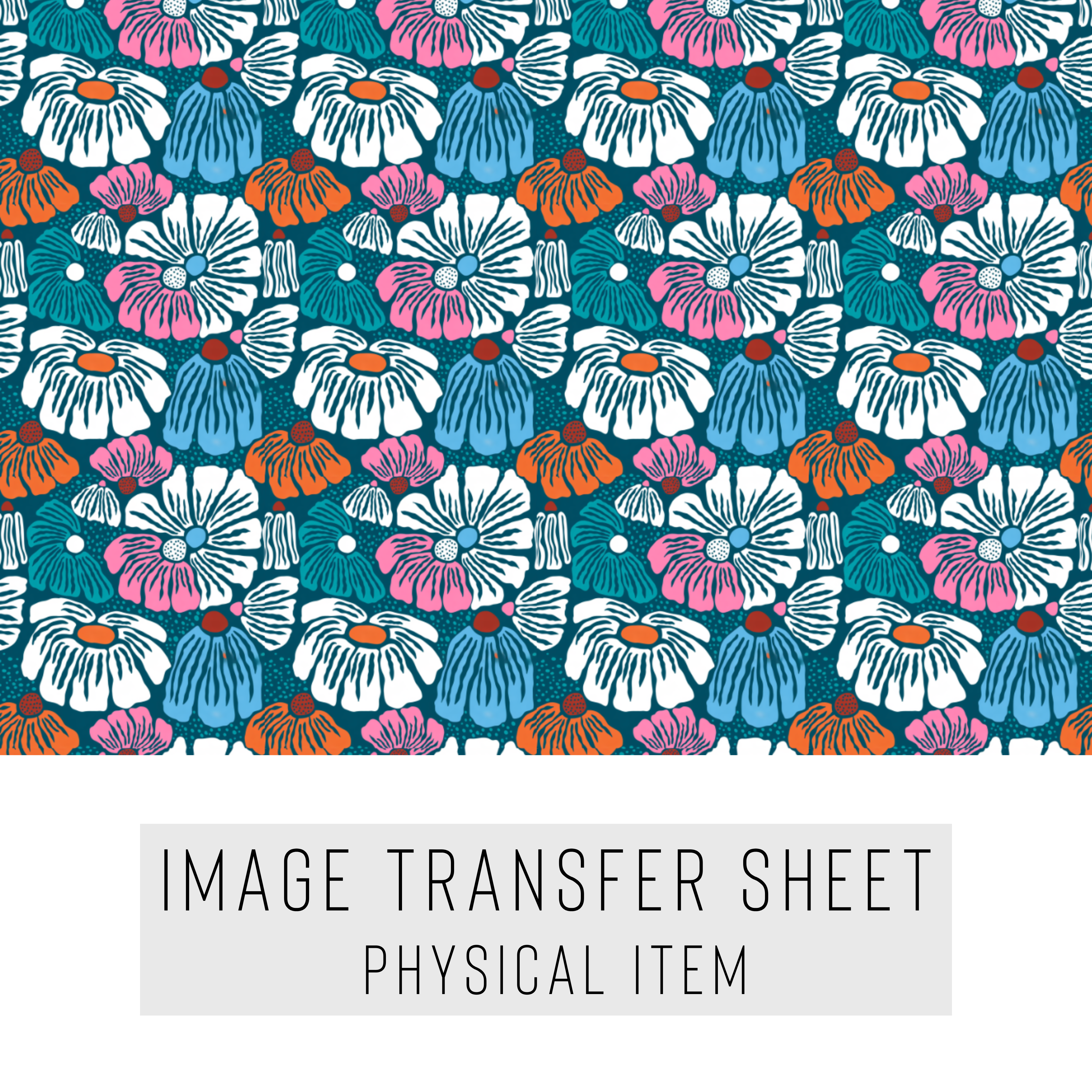 High quality water-soluble transfer paper applied on polymer clay, vibrant detailed pattern