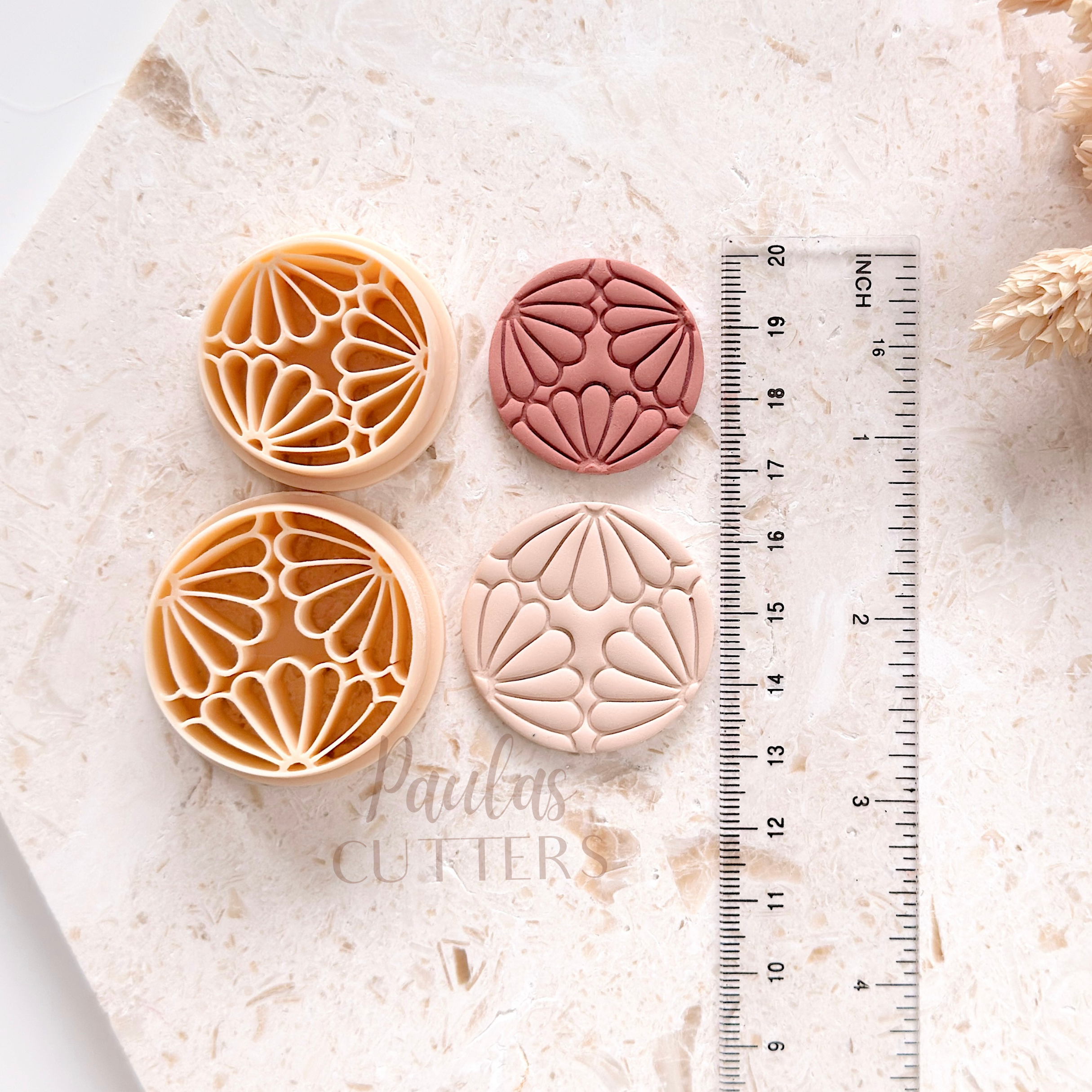 Polymer Clay Cutter, Circle Shapes, Pattern Earring Cutter Tool, Clay Cutters for Jewelry Making, G-13