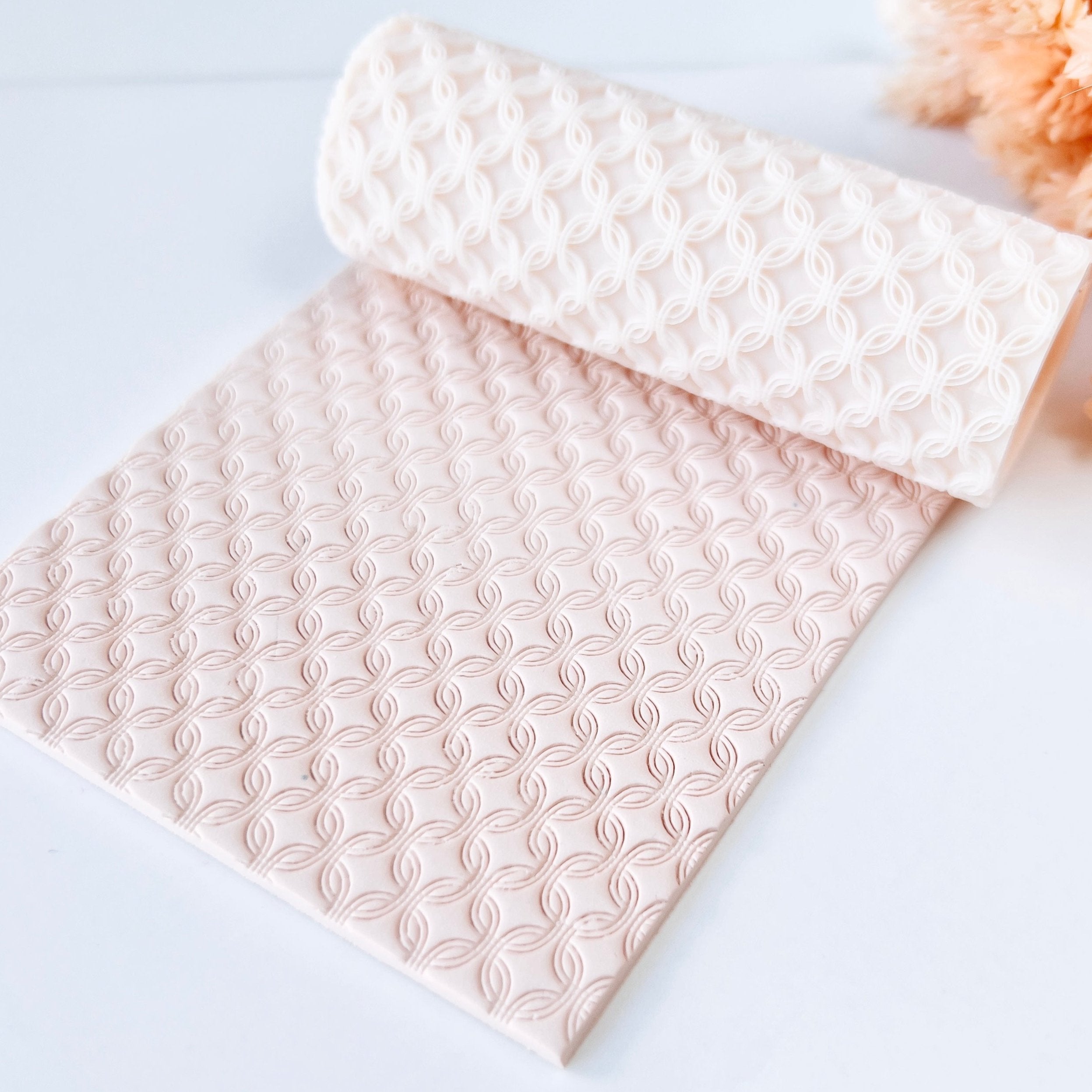 polymer clay texture roller abstract geometric pattern