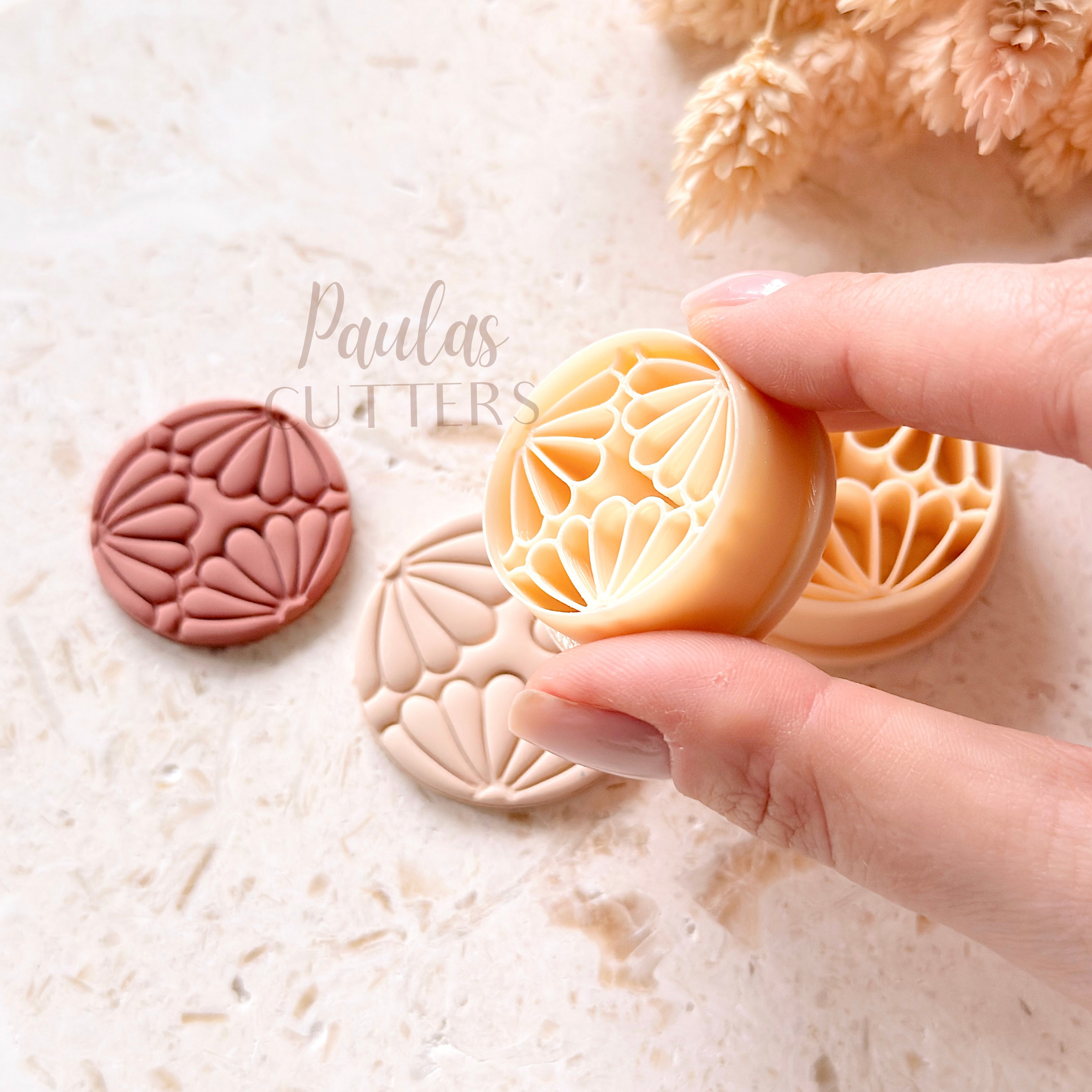 Polymer Clay Cutter, Circle Shapes, Pattern Earring Cutter Tool, Clay Cutters for Jewelry Making, G-13