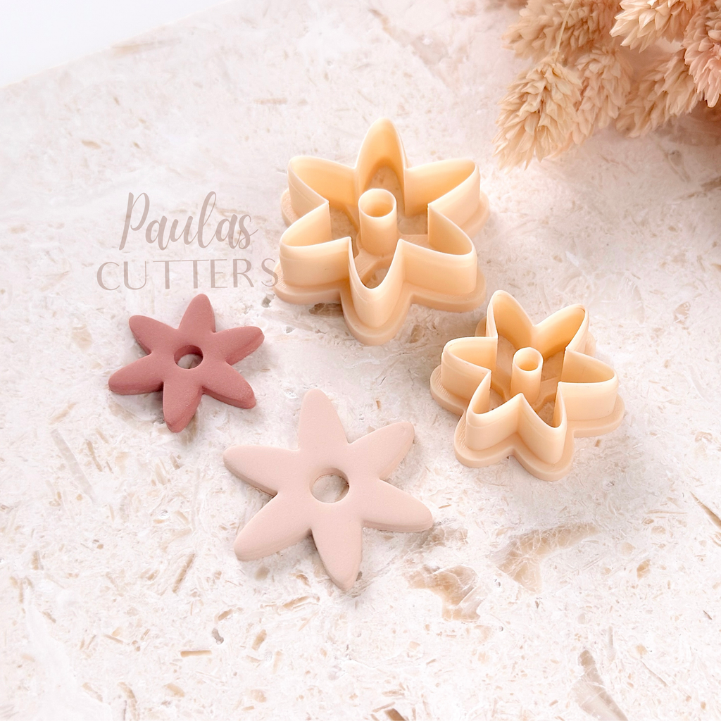 Polymer Clay Cutter, Flower Shapes, Small Earring Cutter Tool, Clay Cutters for Jewelry Making, H-07