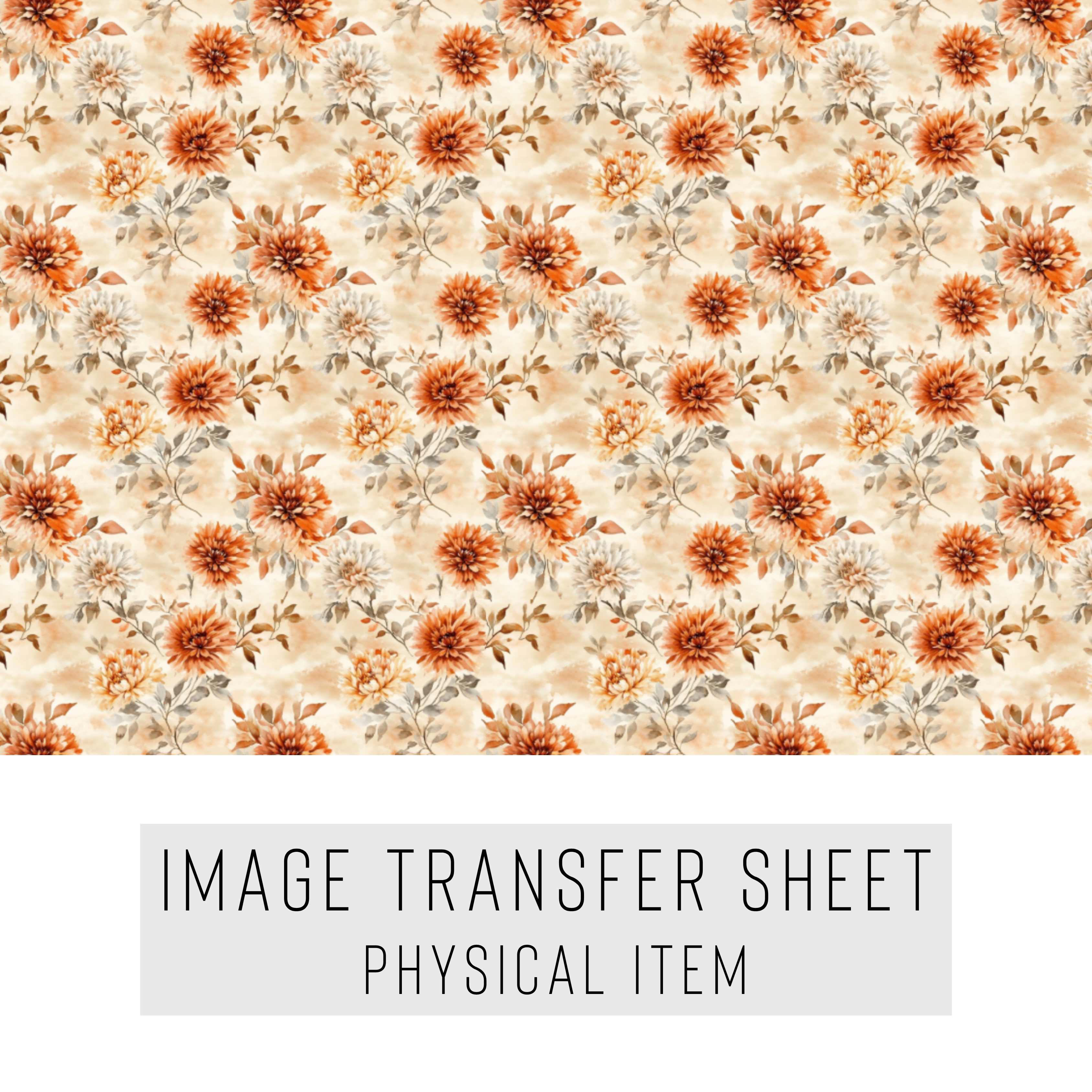 High quality water-soluble transfer paper applied on polymer clay, vibrant detailed pattern