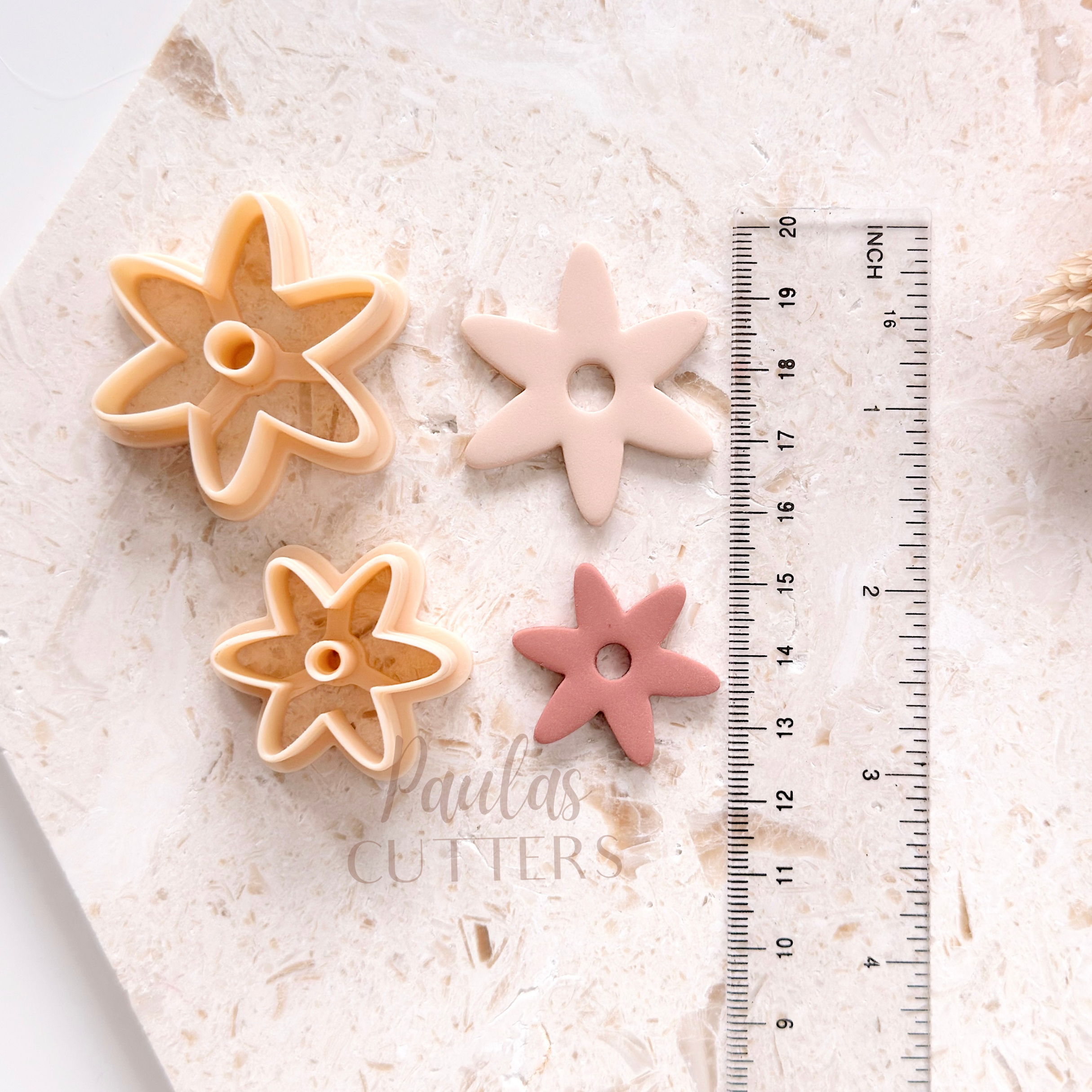 Polymer Clay Cutter, Flower Shapes, Small Earring Cutter Tool, Clay Cutters for Jewelry Making, H-07