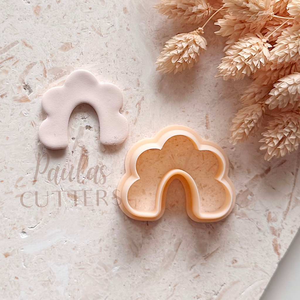 Polymer Clay Cutter, Abstract Rounded Shapes for Earrings, Minimal Clay Cutter Tool for Jewelry Making, Soft Curve Design, S-19