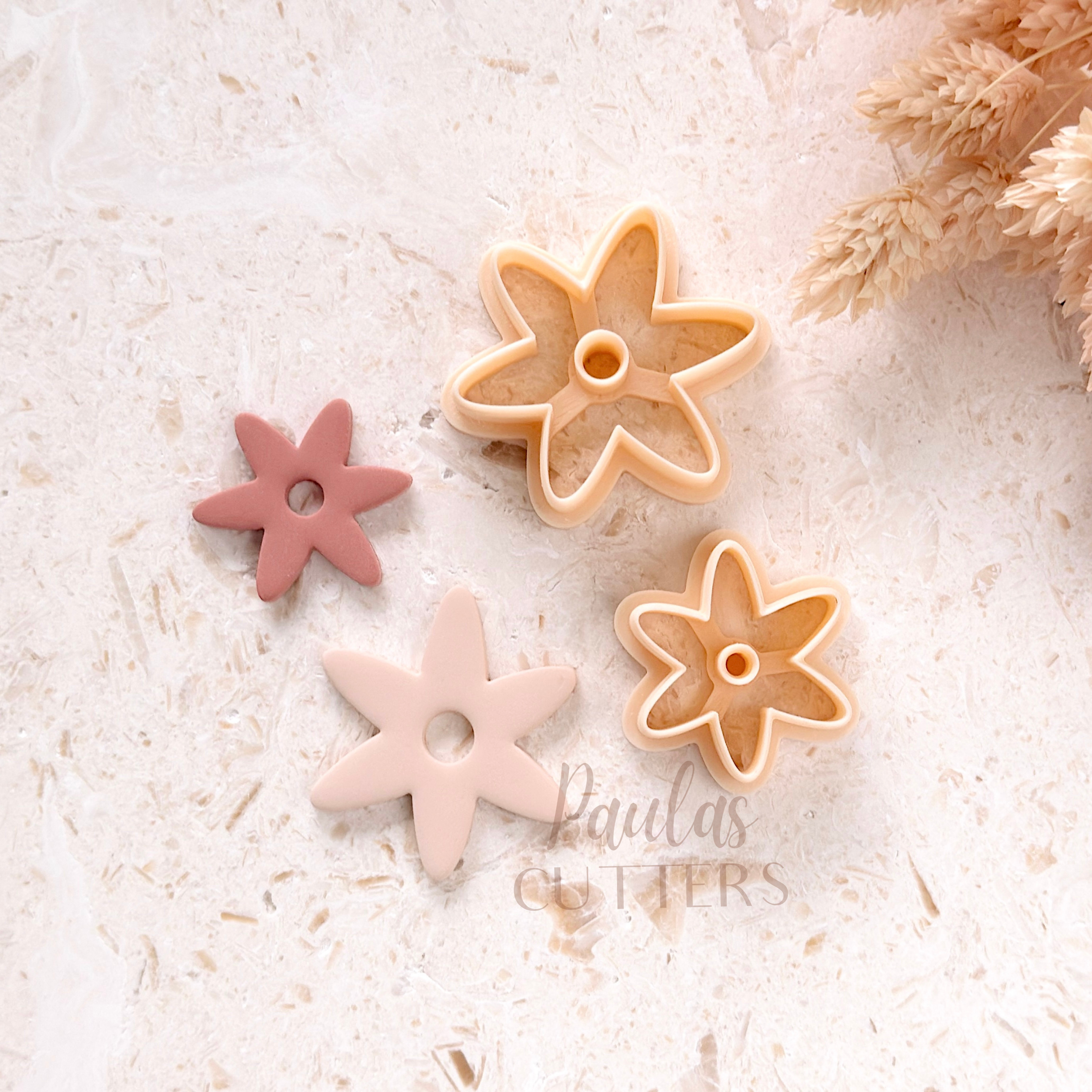 Polymer Clay Cutter, Flower Shapes, Small Earring Cutter Tool, Clay Cutters for Jewelry Making, H-07
