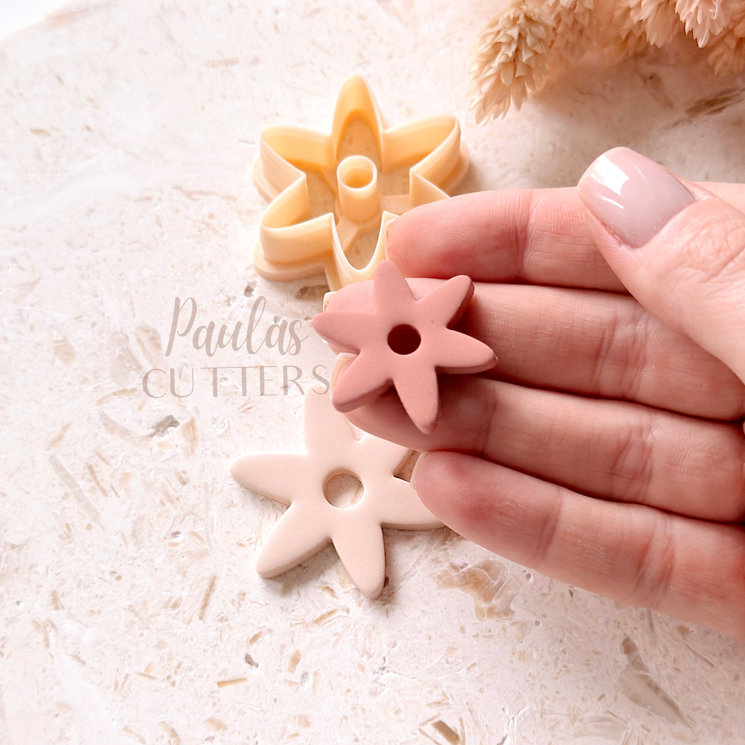 Polymer Clay Cutter, Flower Shapes, Small Earring Cutter Tool, Clay Cutters for Jewelry Making, H-07