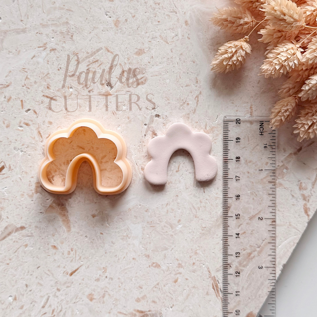 Polymer Clay Cutter, Abstract Rounded Shapes for Earrings, Minimal Clay Cutter Tool for Jewelry Making, Soft Curve Design, S-19