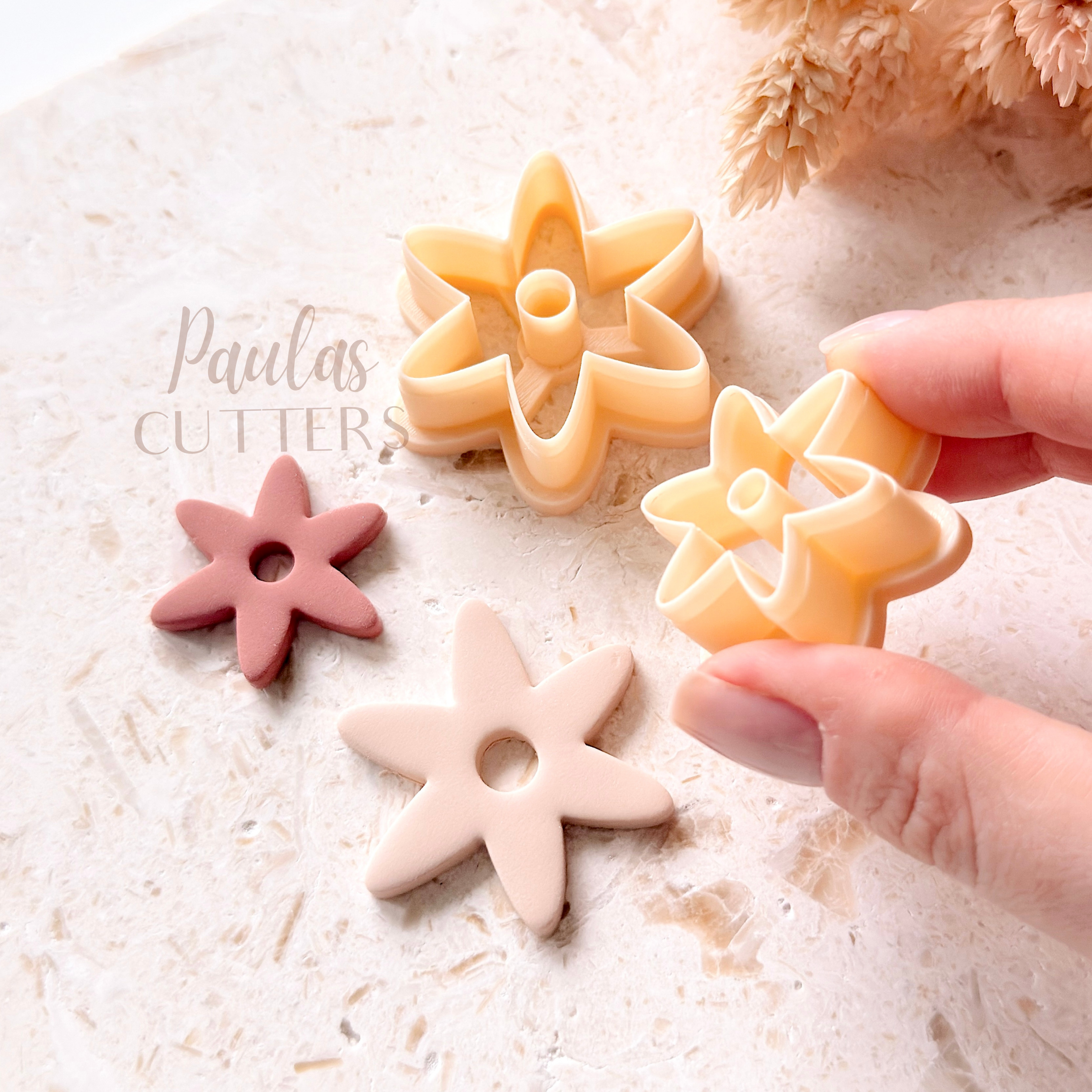 Polymer Clay Cutter, Flower Shapes, Small Earring Cutter Tool, Clay Cutters for Jewelry Making, H-07