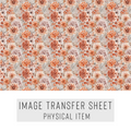High quality water-soluble transfer paper applied on polymer clay, vibrant detailed pattern