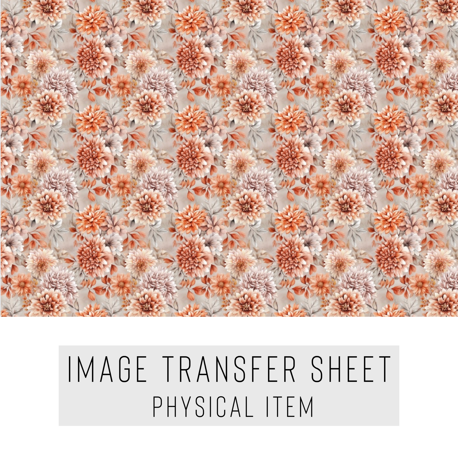 FLORAL PATTERN TRANSFER SHEETS