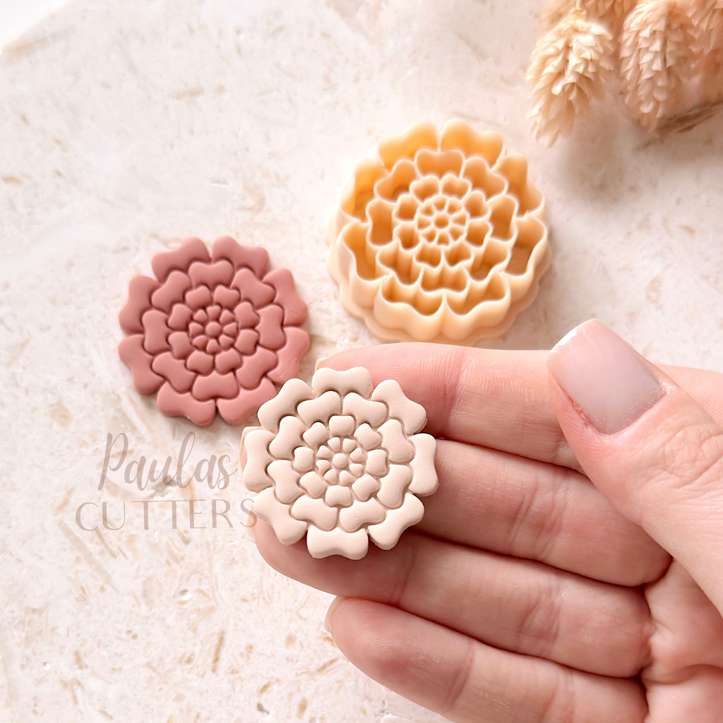 Polymer Clay Cutter, Floral Shapes, Round Earring Cutter Tool, Clay Cutters for Jewelry Making, G-08