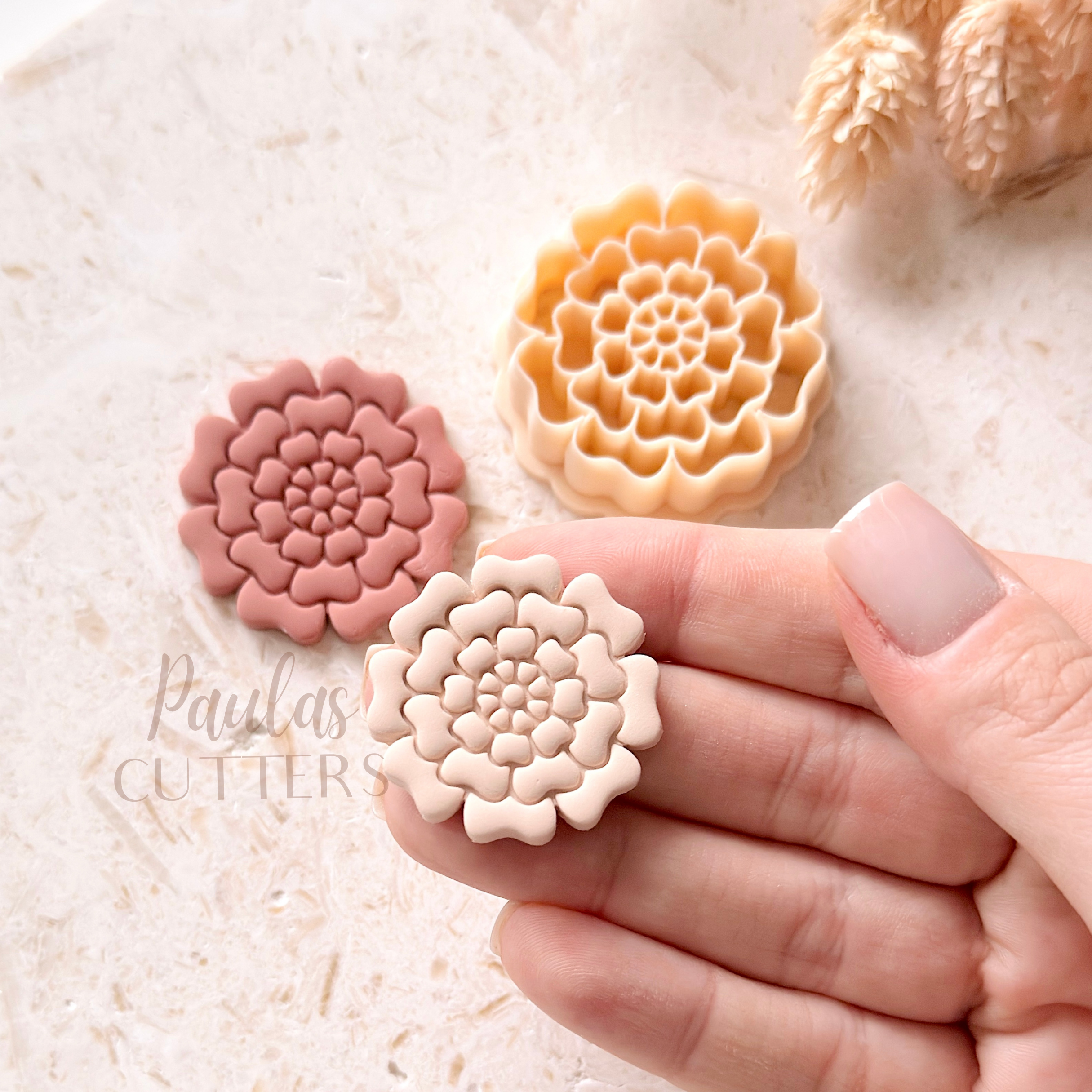 Polymer Clay Cutter, Floral Shapes, Round Earring Cutter Tool, Clay Cutters for Jewelry Making, G-08