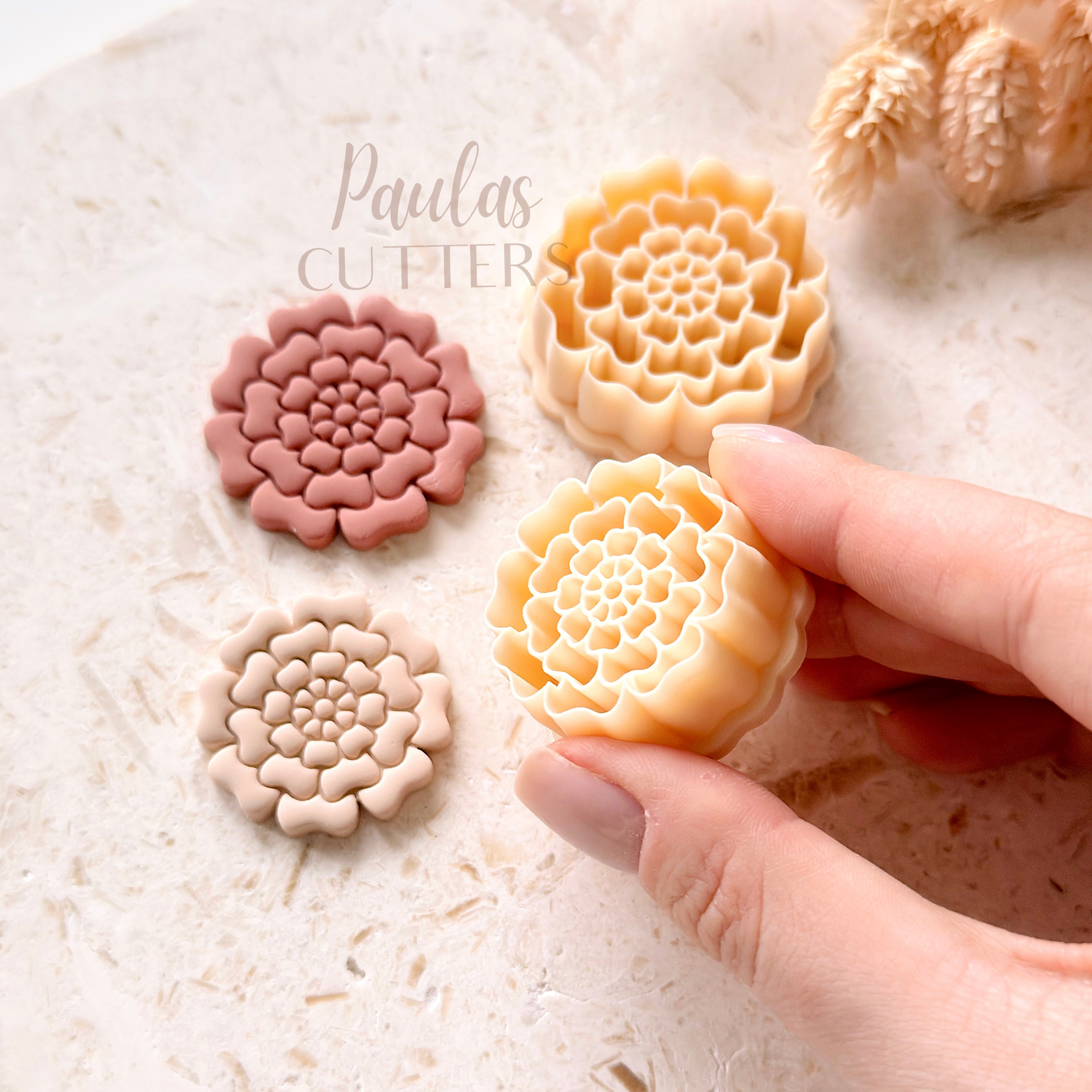 Polymer Clay Cutter, Floral Shapes, Round Earring Cutter Tool, Clay Cutters for Jewelry Making, G-08