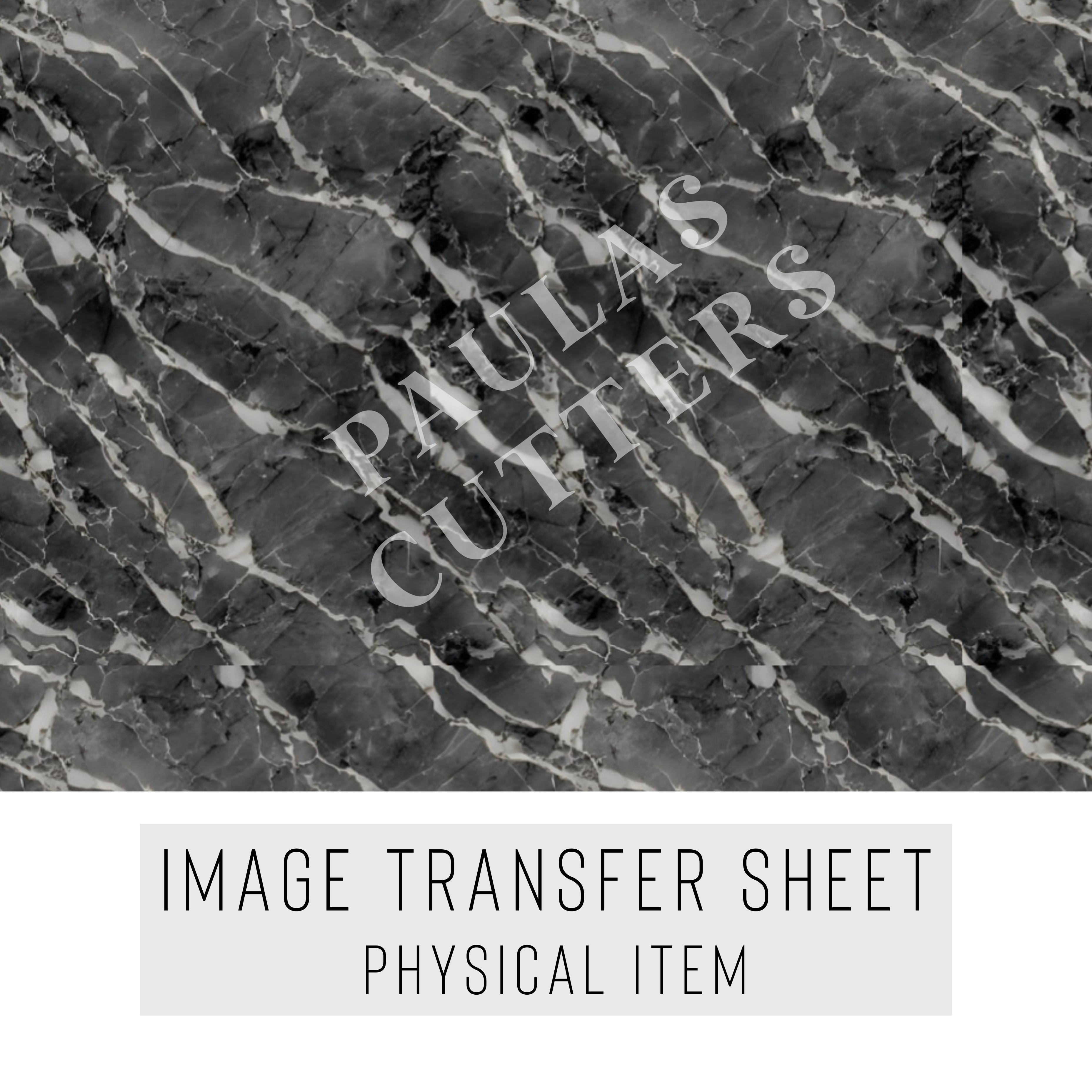 High quality water-soluble transfer paper applied on polymer clay, vibrant detailed pattern