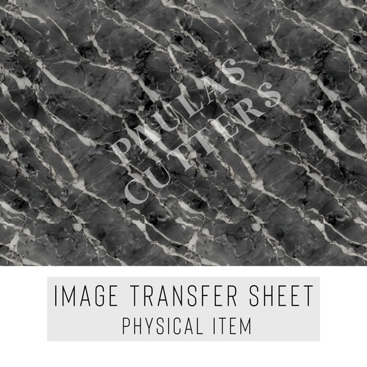 High quality water-soluble transfer paper applied on polymer clay, vibrant detailed pattern