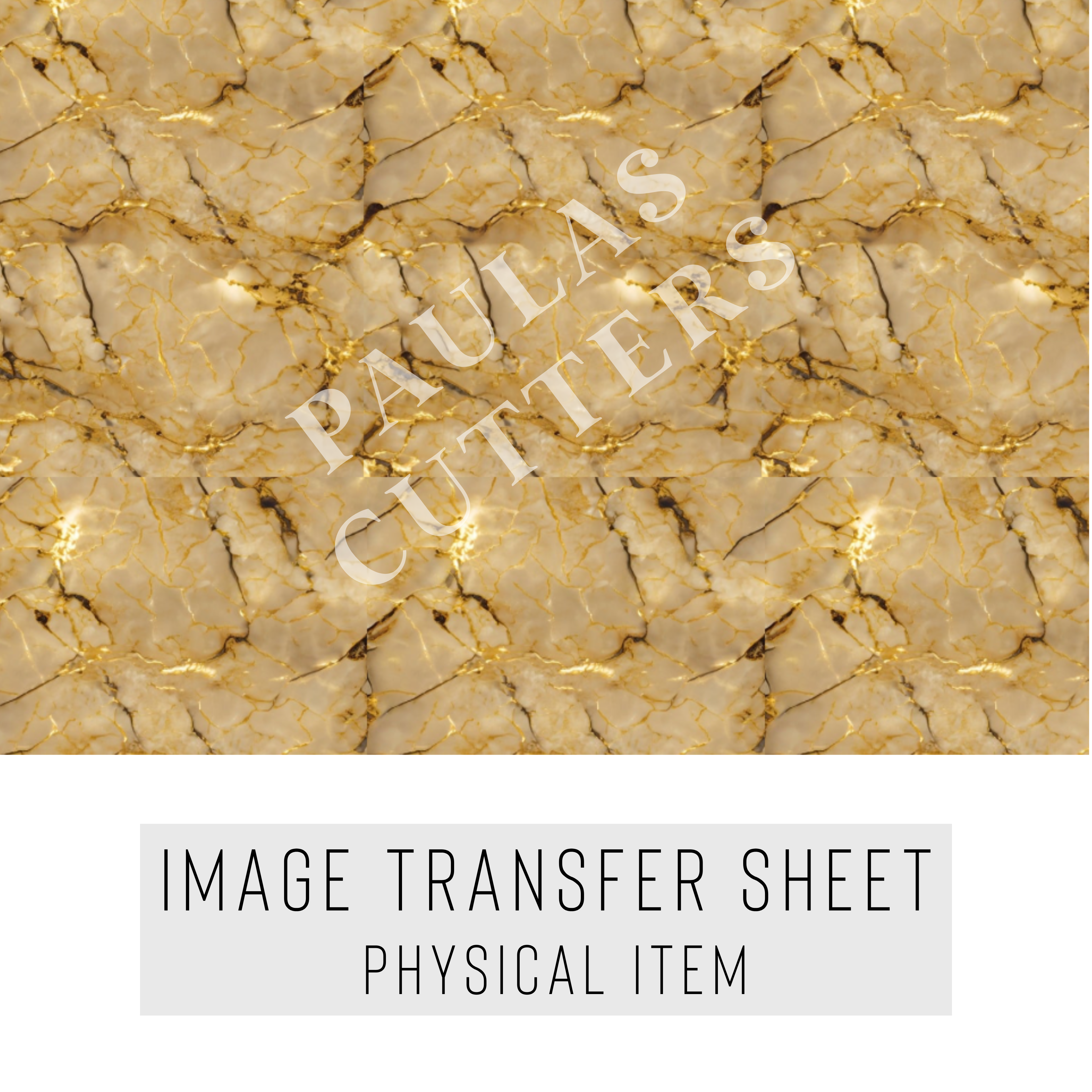 High quality water-soluble transfer paper applied on polymer clay, vibrant detailed pattern