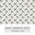 High quality water-soluble transfer paper applied on polymer clay, vibrant detailed pattern