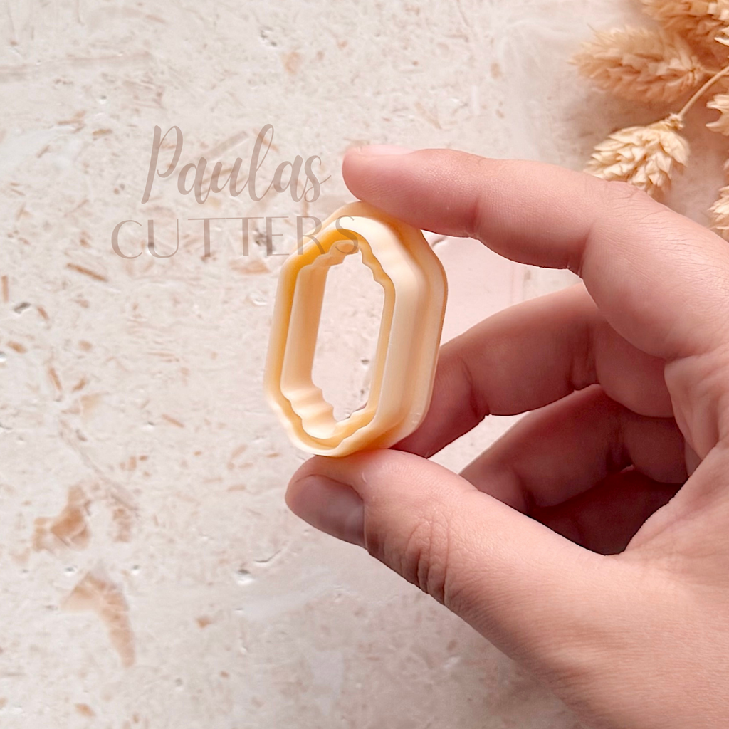 Polymer Clay Cutter, Organic Frame Shapes for Earrings, Abstract Outline Cutter Tool for Jewelry Making, R-09